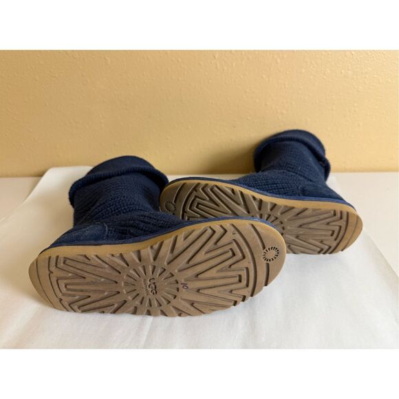 UGG Ugg Australia Classic Argyle Knit Pull On Boots SZ 8 - Picture 6 of 11